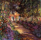 Claude Monet The Flowered Garden painting